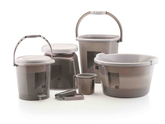 Liza Opera 6-Piece Jumbo Bathroom Accessories Set - Premium Bathroom Essentials for Complete Organization and Elegant Styling