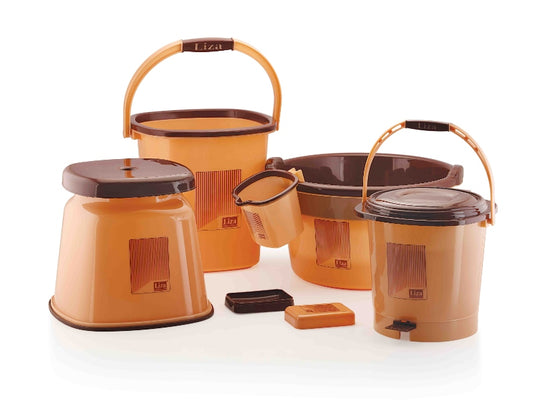 Liza Opera 6-Piece Jumbo Bathroom Accessories Set - Premium Bathroom Essentials for Complete Organization and Elegant Styling