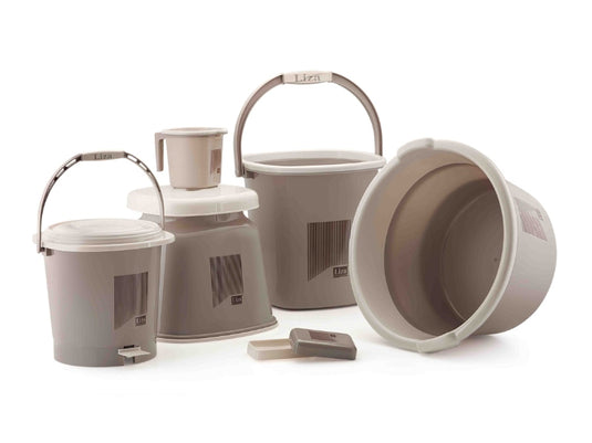 Liza Opera 6-Piece Jumbo Bathroom Accessories Set - Premium Bathroom Essentials for Complete Organization and Elegant Styling