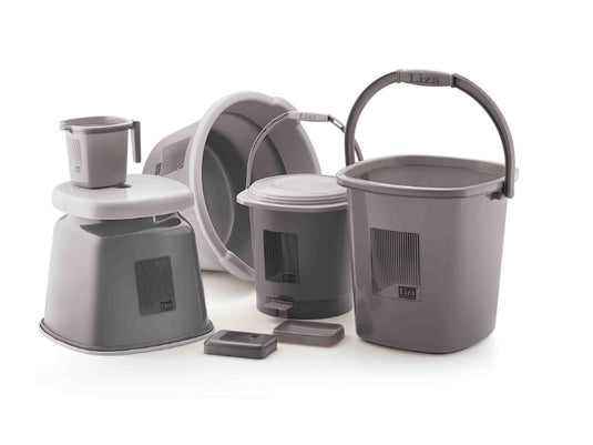 Liza Opera 6-Piece Jumbo Bathroom Accessories Set - Premium Bathroom Essentials for Complete Organization and Elegant Styling