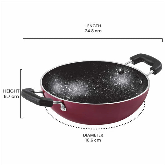 Milton Pro Cook Granito Non Induction Kadhai