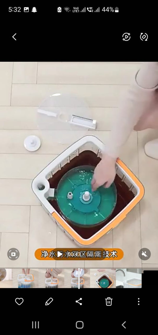 Janta Plastics PrimeSpin 360° Ultra-Efficient Spin Mop with Hands-Free Wringing and Advanced Microfiber Technology for Easy Floor Cleaning