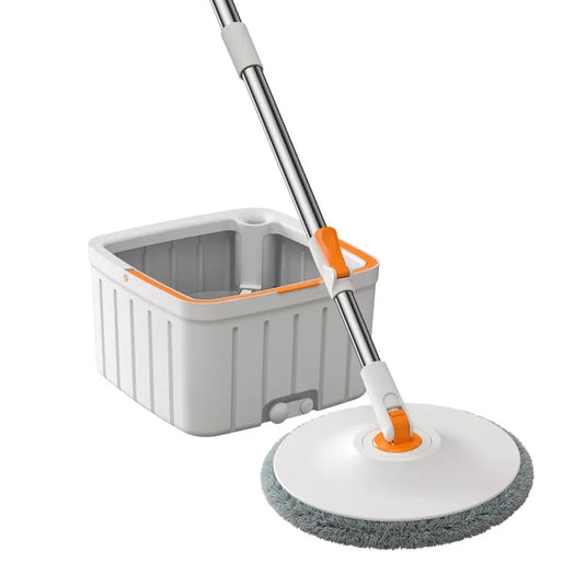 Janta Plastics PrimeSpin 360° Ultra-Efficient Spin Mop with Hands-Free Wringing and Advanced Microfiber Technology for Easy Floor Cleaning
