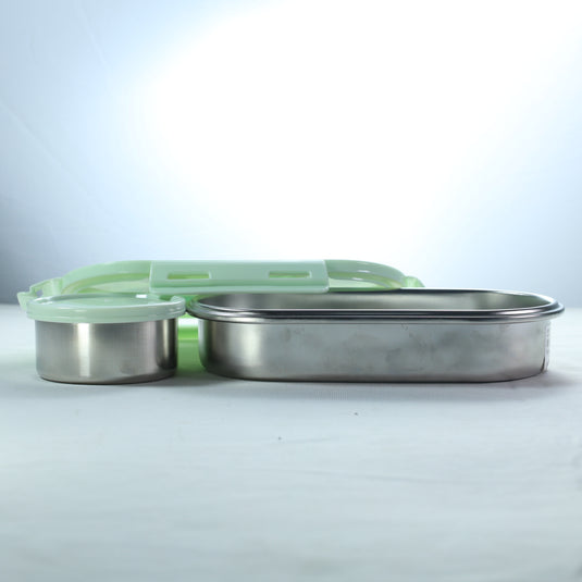 Orbit Stainless Steel Lunch Box Oval 4 Lock 610ml