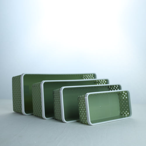 Aristo Alexa Basket Set – 4 Sizes (444, 333, 222, 111) – Multipurpose Plastic Storage