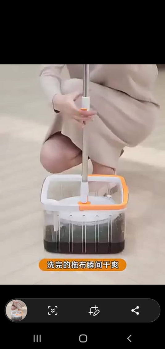 Janta Plastics PrimeSpin 360° Ultra-Efficient Spin Mop with Hands-Free Wringing and Advanced Microfiber Technology for Easy Floor Cleaning and Quick Drying