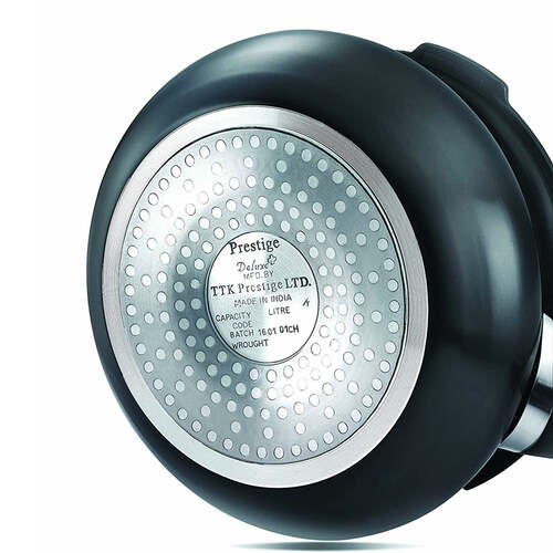 Prestige Deluxe Duo Plus Hard Anodised Pressure Handi with Glass Lid