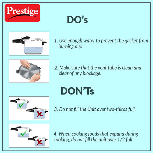 Prestige Deluxe Plus Hard Anodised Handi Pressure Cooker