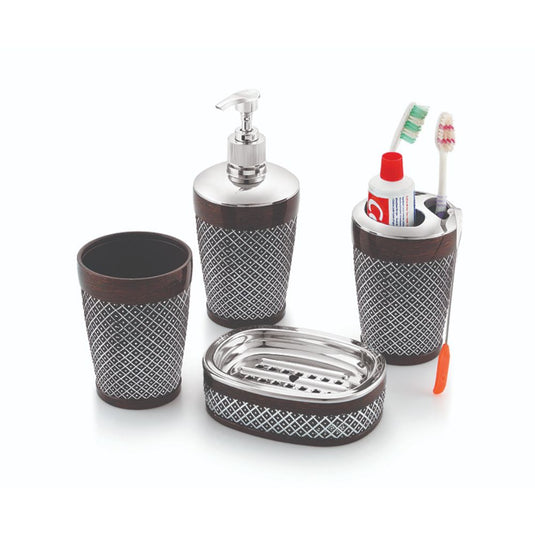 Liza Darwin 4-Piece Bathroom Accessories Set - Modern and Functional Essentials for a Stylish Bathroom