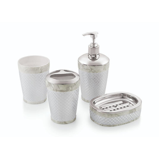 Liza Darwin 4-Piece Bathroom Accessories Set - Modern and Functional Essentials for a Stylish Bathroom