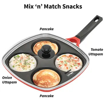 Die Cast Multi Snack Pan 30 cm with Glass Lid