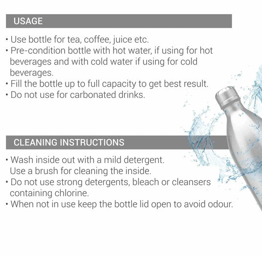Milton Duo Deluxe Thermosteel Water Bottle