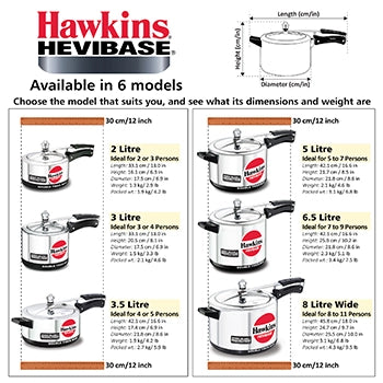 Hawkins Hevibase cooker stainless steel