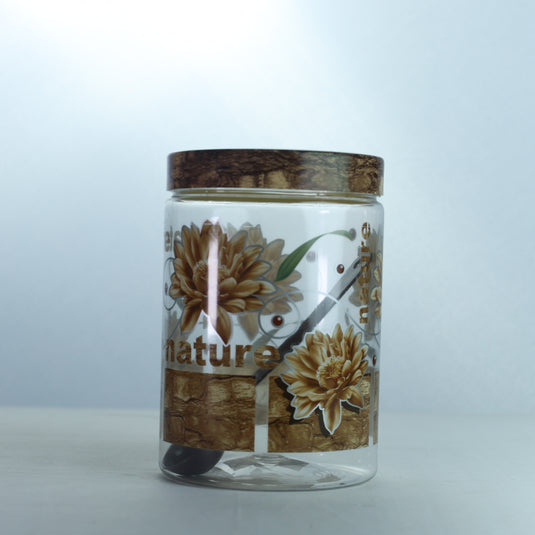 Jai Pet Storage Jar Wooden Theme 2000ml