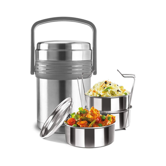 Milton Opus Triple-Layer Stainless Steel Lunch Box