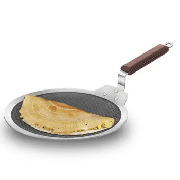 Induction Compatible SS Tri-ply Dosa Tava with Shielded Nonstick