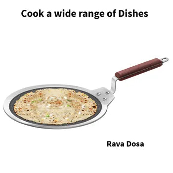 Induction Compatible SS Tri-ply Dosa Tava with Shielded Nonstick