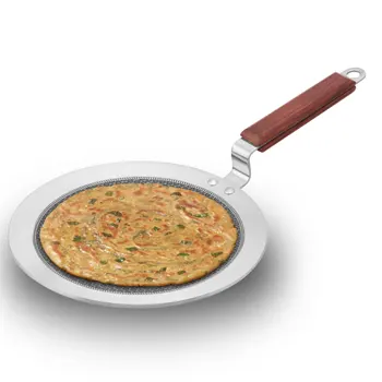 Induction Compatible SS Tri-ply Tava with Shielded Nonstick