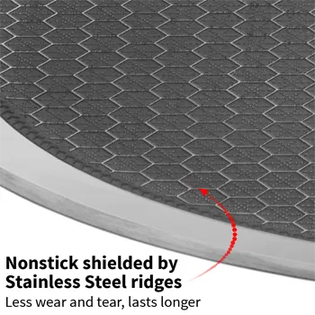 Induction Compatible SS Tri-ply Tava with Shielded Nonstick