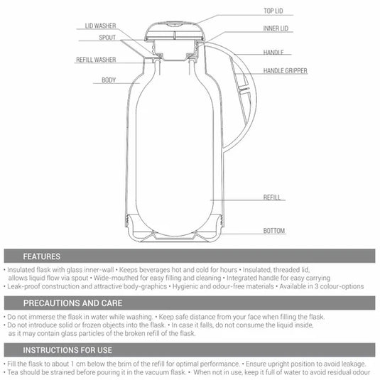 Milton Nancy Vacuum Insulated Flask