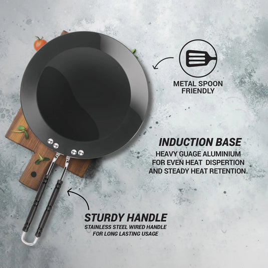 Milton Pro Cook Hard Anodized Induction Tawa